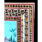Vintage Persian Khatam Kari Frame Miniature Hunting      Handcrafted 8x10    