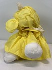 Vintage 1986 Puffalump Yellow Lamb Plush Fisher Price Stuffed Animal Puffalumps