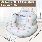 Inflatable Baby Seat Sofa With Back Support   Fence   Portable Toddler Seat