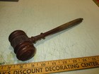 Vintage Wood Gavel  Judge  Auctioneer 10  Scroll Work