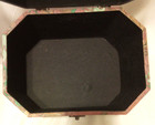 Small Wooden Decorative Storage Box W  Handle Wood Leather Treasure Chest Trunk