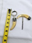 Antique Boar s Tusk Corkscrew And Bottle Opener Silver Caps