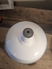 Vtg Wheeler 16   Porcelain Industrial White Barn Light Vintage Gas Station