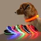 Led Adjustable Dog Collar Blinking Flashing Light Up Glow Pets Safety Waterproof