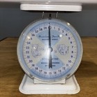 American Family Nursery Baby Scale  Lb oz Vintage Metal Scale  tested works 