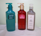 3pc Bath   Body Works Cleansing Gel Hand Soap  Wildflowers  Vanilla  Season  8oz
