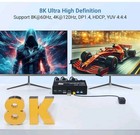 8k Dp Kvm Switch 2 Pc 2 Monitor  Dual Monitor Kvm With 4 Dp And 2 Usb Cables  4k