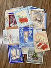 Lot Of 102 Vintage 1940 s Christmas Cards  Used From A Scap Book