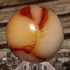 Peltier Glass Rainbo Marble  Bloody  55  Mint  Nice Pattern  Almost Peewee 