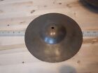 Antique Vintage 1920s Ludwig 10  Deep Cup Brass Lowboy Hi-hat Cymbals Pair Set