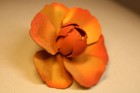 Orange Ombre Flower Pin Large 2 75 Brooch Pin