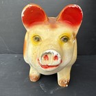 Vintage 15    Spotted Pig Chalkware Bank