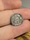 1000-1200s Pfenning Austrian European Medieval Silver Old Coin Denier Crown Bust