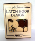 Vintage Latch Hook Kit National Yarn Crafts Field Of Mushrooms  r606   opened 