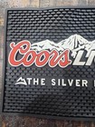 Coors Light The Silver Bullet Bar Mat Man Cave Decor12x9 Decor Wet Bar