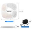 24pcs Pet Cat Dog Water Fountain Replacement Square Filter For Veken 95 67 135oz