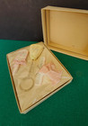 1940s Celluloid Baby Rattle  Brush   Comb Set   24x-88 Pink  W original Box pkg