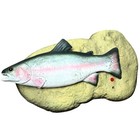 Gemmy Travis The Singing Trout - Hanging display Fish Plaque Untested For Parts