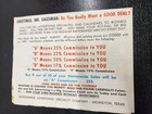 Vintage Nationwide Advertising Specialty Co  Salesman Mailer Brochure Arlington