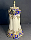 Antique Nippon Maple Leaf Cobalt   Gold Encrusted Chocolate Set Pot   4 C s