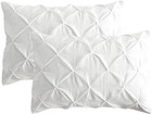  Heavy Quality King Pillow Sham Set Of 2 20  X 36   pack Of 2  White Pinch