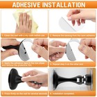 2 Pack Magnetic Door Stopper Stainless Steel Door Stop Holder Home Office