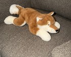 Fao Schwarz Fox Plush Stuffed Animal Laying Down Brown   White Small 2024