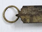 Vintage Brass Spring Balance Scale Utility Made Usa Antique Hanging Weight Tool