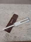 Vintage Post 1461 Pocket Versalog Slide Rule W  Leather Case Hemmi Japan Bamboo