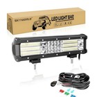 12  330w Quad-row Off Road Led Work Light 1 X 330w Led Light Bar wiring Kit