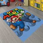 Mario Rug  Bold Mario Kids Rug  Colorful Cartoon Area Carpet For Playrooms  Rug