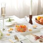 Comsaf 14fl oz Crystal Glass Candy Dish With Lid - Decorative Covered Candy Jar