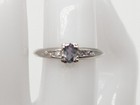 Vintage 1930s  3000  45ct Natural Alexandrite Diamond Platinum Ring