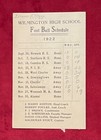 Antique 1921 Wilmington Hs Football Pocket Schedule Vintage Early Old Delaware
