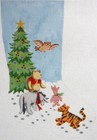 Needlepoint Handpainted Winnie The Pooh And Friends Christmas Stocking 18 