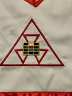 Dual Cloth Apron York Rites Past High Priest Mark Mason Triple Tau New 