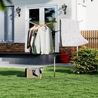 165 Feet Outdoor Umbrella Drying Rack  4-arm Clothes Drying Rack With 12-lines Y
