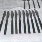 Gold Standard Night Blossom 24 Pc Stainless Steel Flatware Set Japan Mid-century