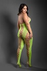 Fantasy Lingerie Unstoppable Rhinestone Fishnet Halter Bodystocking Queen 14-18