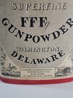 Antique Dupont Superfine Fff Gunpowder Tin  Wilmington Delaware  1920s Empty