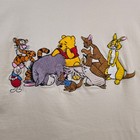 Vintage Winnie The Pooh Cream T-shirt With All Characters Size L xl