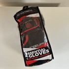 Sanabul Essential Gel Boxing Gloves 16oz Black red white Adult Unisex