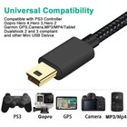 Mini Usb Cable Braided 10ft Type A Male To Mini B Cord Data Charging Cord For   