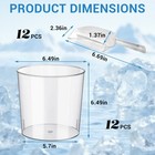 6 5  Clear Plastic Ice Bucket 12-pack W  Tongs     Wine  Beer  Snack Cooler