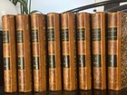 Lot set Of 8 Antique French Leather Bound Books Histoire Et M  moires 1873
