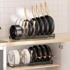 Mudeela Expandable Pot Pan Organizer 11 81-22 85in Cabinet Storage Rack