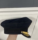 Vintage Fire Chief Dress Uniform Hat Cap Gold Bullion Midway Chicago