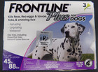 Lot Of 3 Frontline Plus Flea And Tick Control For Large Dog 45-88lbs 3 Doses Ea