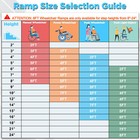 2 3 4 5 6 7 8 10 Ft Folding Home Wheelchair Ramp Non-skid Aluminum Ramps Steps