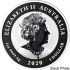 2020-p Australia  1 Bear And Bull 1 Oz  999 Fine Silver Bu Coin - Low Mintage 